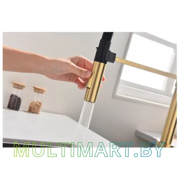 Смеситель Paulmark Halt Ha214021-SBG (светлое брашированное золото) картинка 10